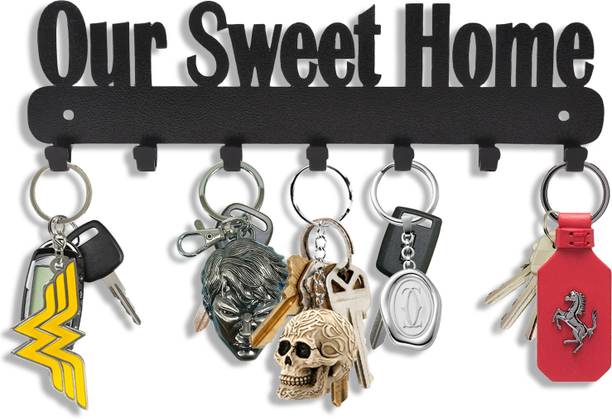 सुवेहार्ट्स Key Holder | Our Sweet Home Metal Keyholder | Steel Key Holder स्टील की होल्डर