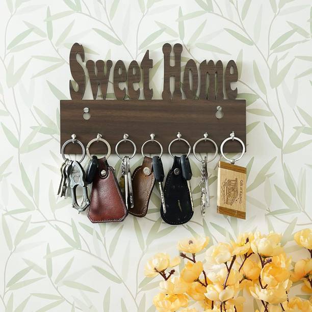 सोहिबे Stylish Sweet Home Brown लकड़ी की होल्डर