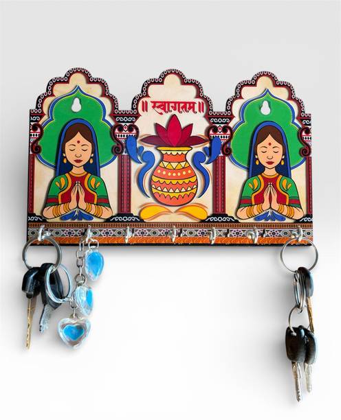 SK PARO Wood key holder for home and wall decor Wood Key Holder