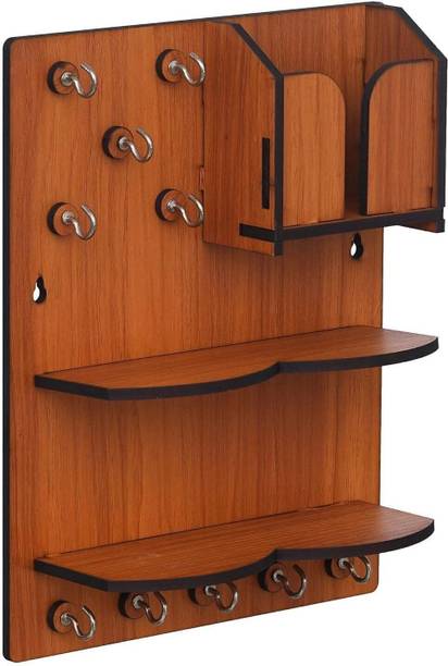 Kaynka Keychain Hanging Board/Wall Hanging Key Holder with Mobile Stand Wood Key Holder