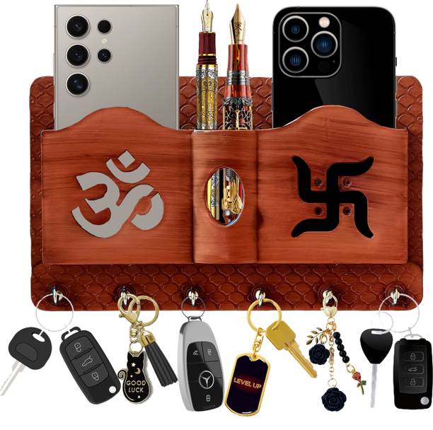 GrabBasket Beautiufl Designer Decorative Wall Hanging Key holder Plastic Key Holder