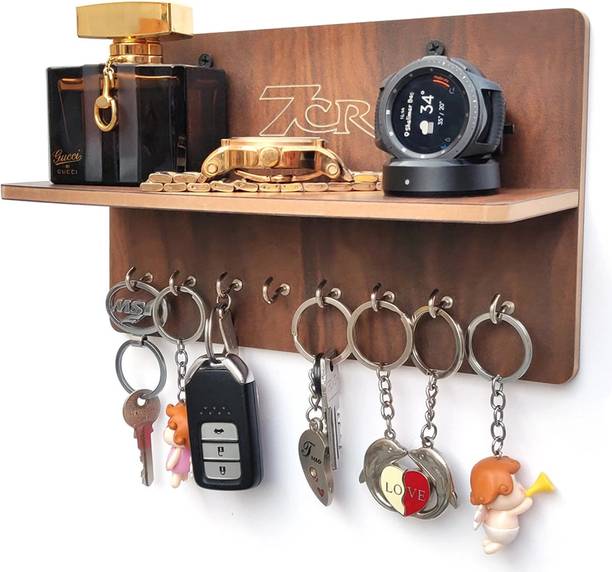7CR key holder F shelf (WB) Wood Key Holder