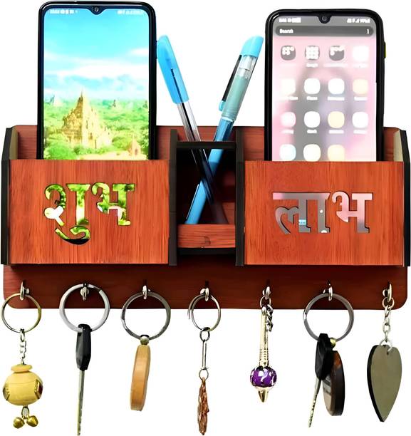 MONIOSIS SHUBH LAABH WOODEN KEY HOLDER Wood Key Holder