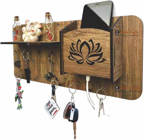 Khatu Crafts Single Box for office/ kitchen/ wall /Best décor item for home Mobile stand cum Wood Key Holder