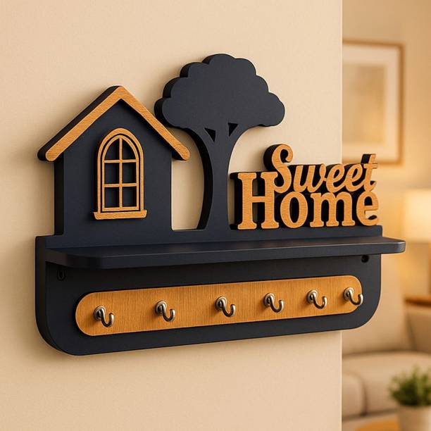 D Unique Home Decor Wood Key Holder