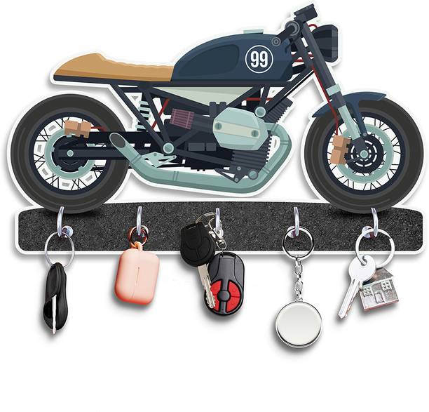 फिकल आर्ट Stylish Wooden Printed Key Holder For Home And Office Decor| लकड़ी की होल्डर