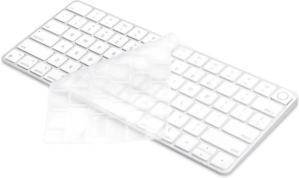 Saco Silicone Skin Keyboard Cover for iMac Magic M1 Chip Keyboard A2450 and Magic Keyboard with Touch ID A2449 (2021) Keyboard Skin