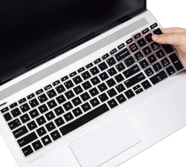 Saco Protector Skin Keyboard Cover 15.6 Inch Compatible for HP 15s 15.6 Inch Laptop 15s-fr2308TU Series Keyboard Skin