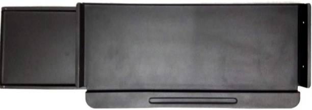 VITSZEE Metal Keyboard Tray with Mouse with Heavy Duty Telescopic Channel Black Keyboard Tray
