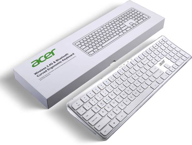 Acer ZC.A01SI.18J Bluetooth, Wireless Standard Laptop Keyboard Compatible with Desktop, Laptop, Mac