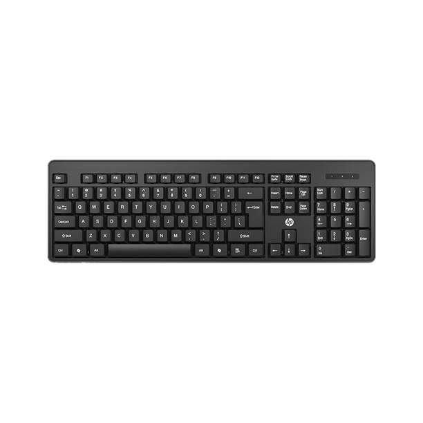 HP K160 Wireless Standard Desktop Keyboard Compatible with Desktop, Laptop, Mac stand support