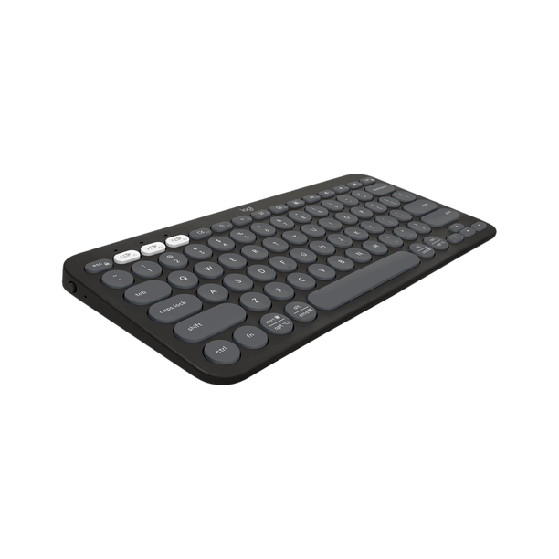Logitech Pebble Keys 2 K380s Bluetooth Laptop-size Tablet Keyboard Compatible with Desktop, Laptop, Mac Easy to Use,Plug and Play,Quick, Comfy Durable body