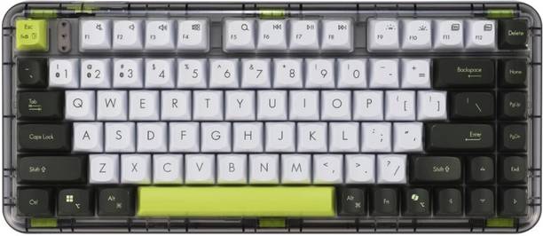 ASUS Jelly75 Keyboard KD201, Supports Up to 5 devices, 1.6mm Key Travel, Scissor keys Bluetooth, Wired USB, Wireless Tenkeyless Laptop Keyboard Compatible with Desktop, iPad, Laptop, Mac, Tablet
