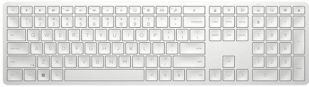 HP 970 Programmable Wireless Standard Desktop Keyboard Compatible with Desktop, Laptop, Mac