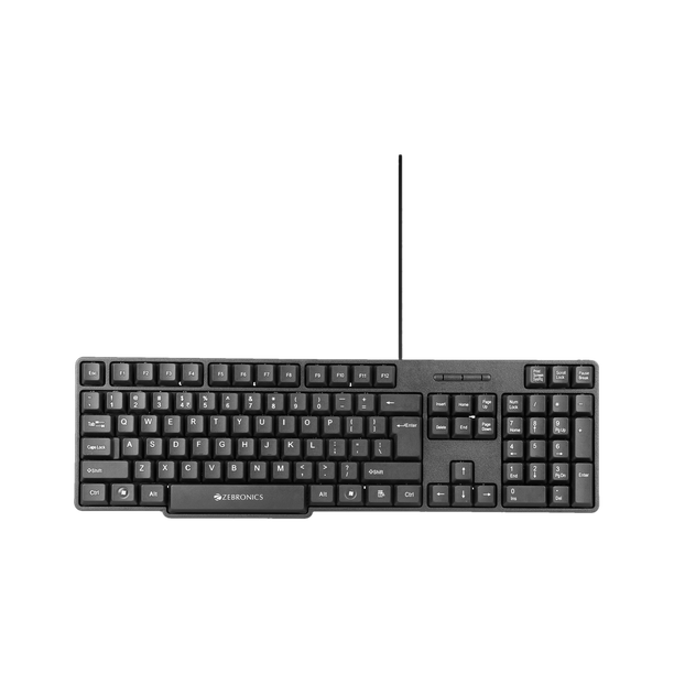 ZEBRONICS Zeb-K 65 Wired USB Standard Desktop Keyboard Compatible with Desktop, Laptop