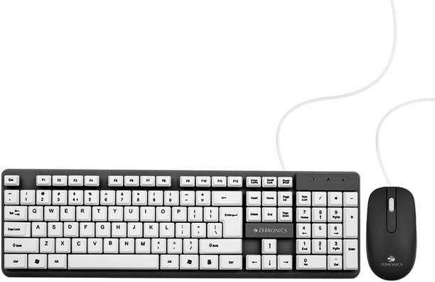 ZEBRONICS Zeb-Judwaa 541 Wired USB Standard Desktop Keyboard Compatible with Desktop, Laptop, Mac