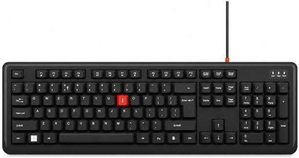 iBall Qwerty 101 USB Wired PS2 Standard Desktop Keyboard Compatible with Laptop, Desktop