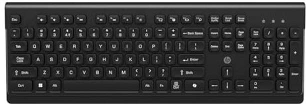 HP 110 Wireless Mouse and Keyboard PS2 Standard Desktop Keyboard Compatible with Desktop, iPad, Laptop, Tablet