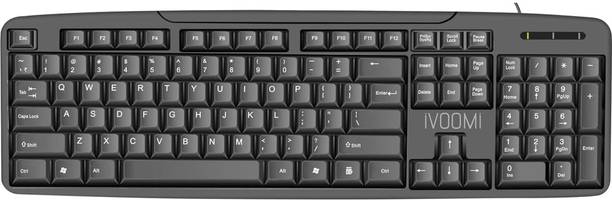 iVoomi key-2026 PS2 Standard Desktop Keyboard Compatible with Desktop, iPad, Laptop, Mac, Tablet