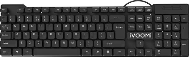 iVoomi Quest + Wired USB Standard Desktop Keyboard Compatible with Desktop, Laptop, Mac stand support,IVOOMI QUEST