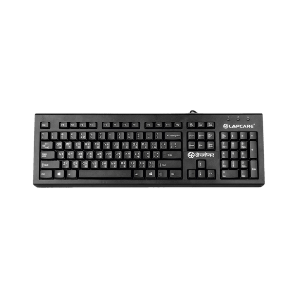 LAPCARE LMK-012 Wired USB Standard Desktop Keyboard Compatible with Desktop, Laptop, Mac