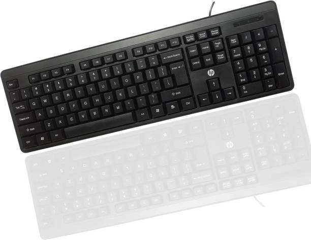 HP K100 Series Wired USB Desktop Keyboard  (Black)