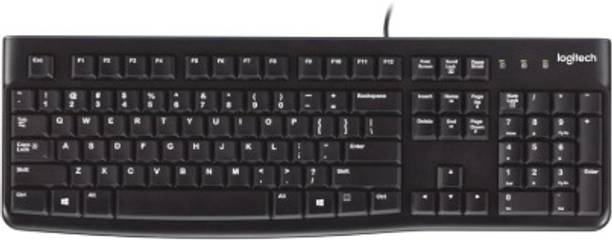 rajput computer K120 CORDED Wired USB Standard Desktop Keyboard Compatible with Desktop, Laptop, Mac