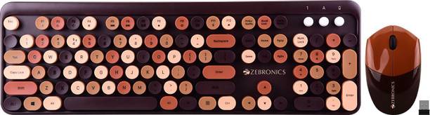 ZEBRONICS Zeb-companion 301 Wireless Standard Desktop Keyboard Compatible with Desktop, Laptop, Mac Easy to Use,Plug and Play,Quick, Comfy Durable bod