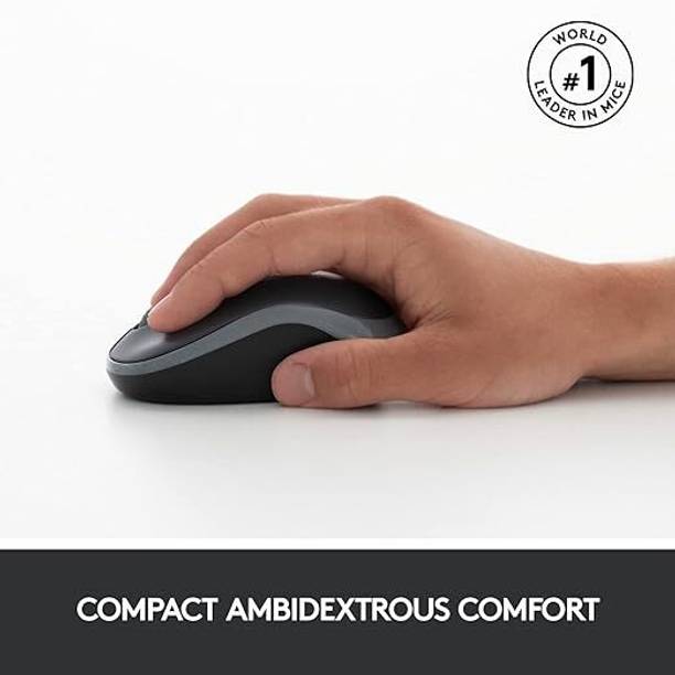 Logitech MK275 Wireless Keyboard & Mouse Combo Wireless Desktop Keyboard  (Black)