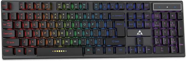 WE RAINBOWKB Wired USB Standard Desktop Keyboard Compatible with Desktop