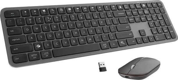 ZEBRONICS Zeb-EWK 2 [Zeb-Companion 5002] Bluetooth Standard Desktop Keyboard Compatible with Desktop, iPad, Laptop, Mac, Tablet