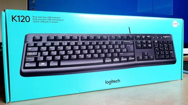 Logitech K120 PS2 Standard Desktop Keyboard Compatible with Desktop, Laptop