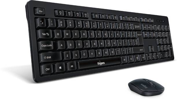 FINGERS Stellar Combo With Mouse Wireless Standard Desktop Keyboa