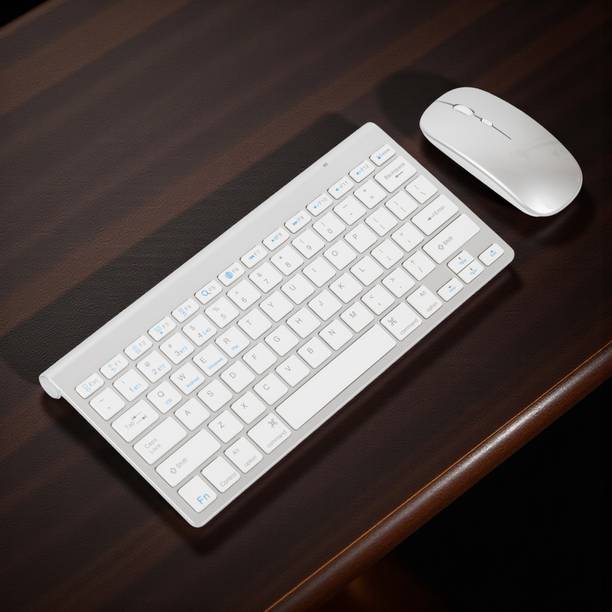 Shikshapatri Wireless Keyboard Mouse - Rechargeable 2.4G Keyboard Ergonomic Quiet Mac,Windows Wireless Standard Desktop Keyboard Compatible with Laptop, Mac, Desktop, Tablet