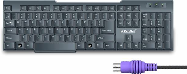 PRODOT PRO-KB-207s-PS2-P01 PS2 Standard Desktop Keyboard Compatible with Desktop, Laptop, Mac