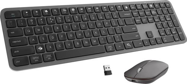 ZEBRONICS Zeb-EWK 2 [Zeb-Companion 5002] Bluetooth Standard Desktop Keyboard Compatible with Desktop, iPad, Laptop, Mac, Tablet