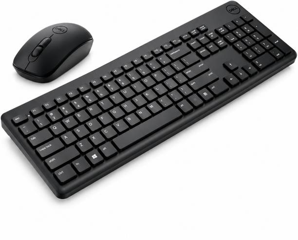 DELL KM3322W Keyboard & Mouse Combo, Anti-fade & Spill-resistant Keys PS2 Standard Desktop Keyboard Compatible with Desktop, Laptop, Mac