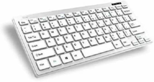 LAPCARE D-PLUS Wired USB Multi-device Keyboard (White) Wired USB Tenkeyless Desktop Keyboard Compatible with Desktop, Laptop, Mac Easy to Use,Plug and Play,Quick, Comfy Durable body