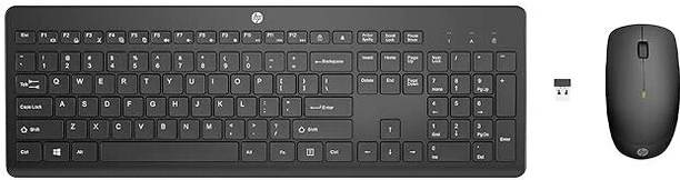 HP 230 Keyboard and 1600DPI Mouse Ultra Slim Combo - White Wireless Standard Desktop Keyboard Compatible with Desktop, Laptop, Mac stand support,multimedia_keys,230 Wireless Keyboard and 1600DPI Optical Mouse Ultra Slim Combo with LED Indicators - White