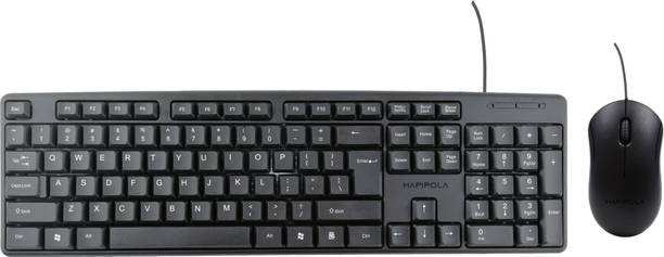 HapiPola KEY PLUS Wired USB Standard Desktop Keyboard Compatible with Desktop, Laptop, Mac