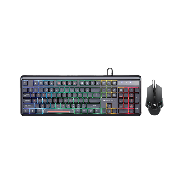 ZEBRONICS ZEB-KKB 3 Wired USB Standard Desktop Keyboard Compatible with Desktop, Laptop, Mac Easy to Use,Plug and Play,Quick, Comfy Durable body