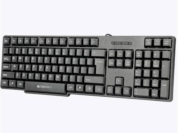 Raunakcomp ZEB-K65 Wired USB Handheld Desktop Keyboard Compatible with Desktop