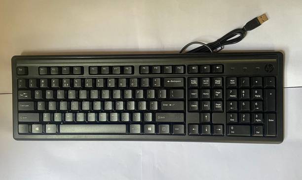HP K100 Series Wired USB Desktop Keyboard  (Black)