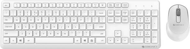 ZEBRONICS Zeb Companion 200 Wireless Combo with Silent Operation Mouse, Power Saving Mode Wireless Desktop Keyboard