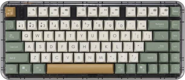 ASUS Jelly75 Keyboard KD201, Supports Up to 5 devices, 1.6mm Key Travel, Scissor keys Bluetooth, Wired USB, Wireless Tenkeyless Laptop Keyboard Compatible with Desktop, iPad, Laptop, Mac, Tablet