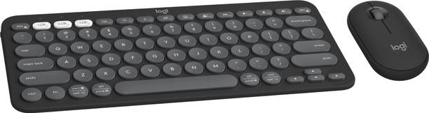 Logitech Pebble 2 Combo Bluetooth Standard Multi-device Keyboard Compatible with Desktop, Laptop, Mac multimedia_keys