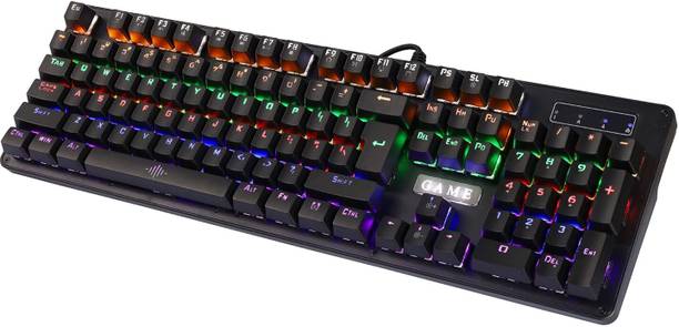 microware K-30 Wired USB Standard Gaming Keyboard Compatible with Desktop, Laptop, Mac