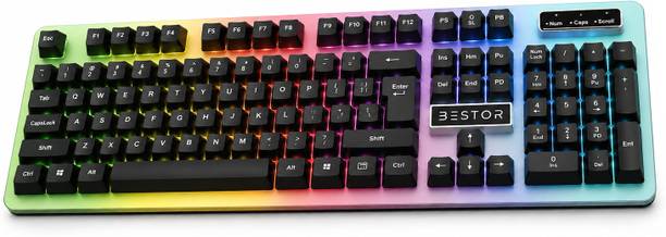 Bestor RGB Gaming Keyboard High-Precision Silent Keys Lightweight Design Plug & Play Wired USB Standard Gaming Keyboard Compatible with Desktop, Laptop