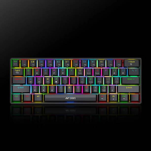 Ant Esports MK1350 Mini Blue Swiitch Wired USB Standard Gaming Keyboard Compatible with Desktop, iPad, Laptop, Mac