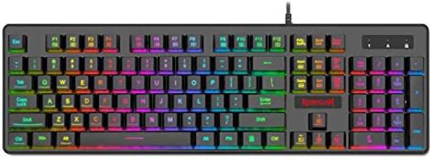 Redragon K509 Semi Mechanical Wired USB Standard Gaming Keyboard Compatible with Desktop, Laptop, Mac